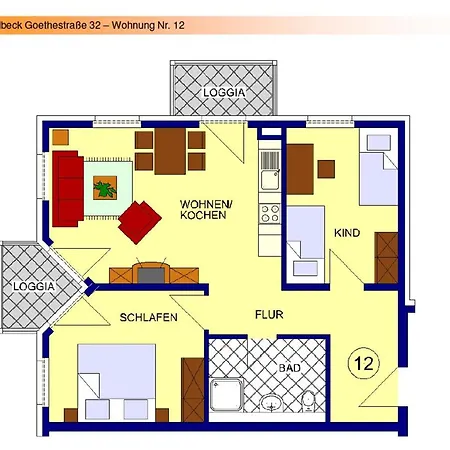 Appartementhaus Linquenda 12 *